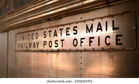 United States Mail Railway Post Office Sign From Southeastern Railway Museum