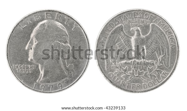 United States Money Quarter Dollar Coin Stock Photo (Edit Now) 43239133