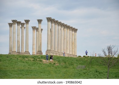 United States National Arboretum Columns In Washington DC, USA