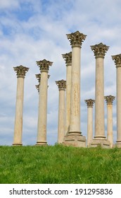 United States National Arboretum Columns In Washington DC, USA