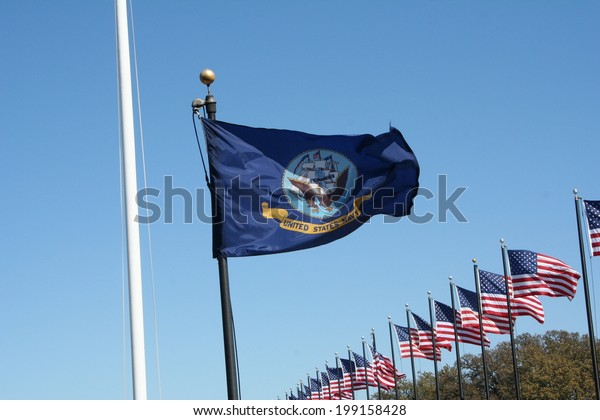 United States Navy Flag Stock Photo Edit Now 199158428