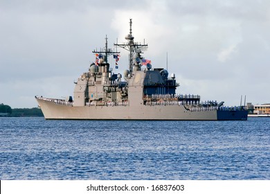 United States Navy Surface Guided-missile Cruiser Ship USS Lake Erie