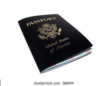 Us Passport Isolated On White Background Stock Photo 98619716 ...