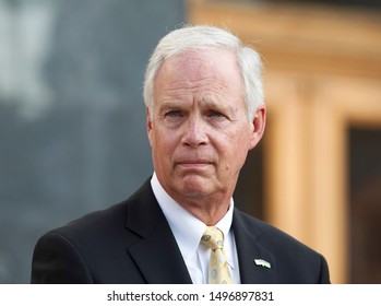 United States Senator Ron Johnson ,Republican Of Wisconsin, Seen At A Press Conference After Meeting With Ukrainian President Volodymyr Zelensky In Kiev, Ukraine, On September 5, 2019.