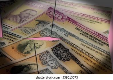 United States Treasury Savings Bonds - Investment banking concept
