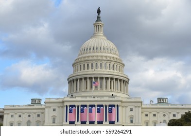 United States, US Capitol Building, Independence Avenue, Washington, DC, District Of Columbia, Before The 58th Presidential Inauguration, Winter, 2017