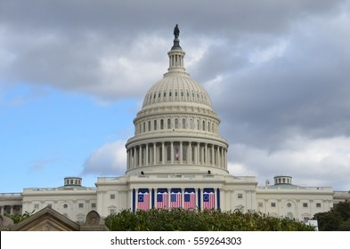 United States, US Capitol Building, Independence Avenue, Washington, DC, District Of Columbia, Before The 58th Presidential Inauguration, Winter, 2017