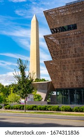 United States, Washington - September 21, 2019: The National Museum of African American History and Culture is a Smithsonian Institution museum located on the National Mall, its opened by Barack Obama