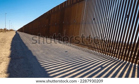 United States-Mexico Border | Organ Pipe Cactus National Monument, Arizona, USA 商業照片 © 