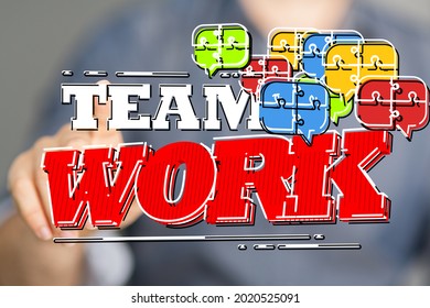 Unity group and teamwork concept