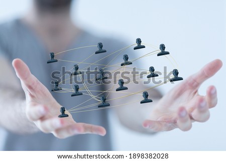 Unity group and teamwork concept