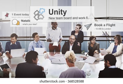 Unity Teamwork Togetherness Partnership Cooperation Concept