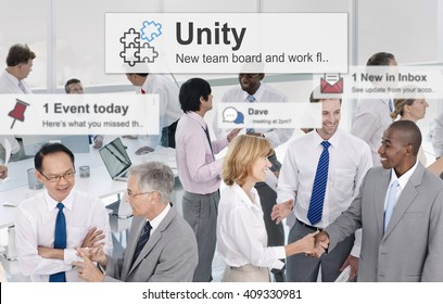 Unity Teamwork Togetherness Partnership Cooperation Concept