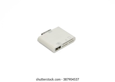 Universal card reader isolated on white background