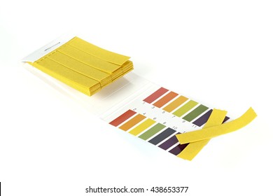 Universal Indicator Paper Isolated On White Background