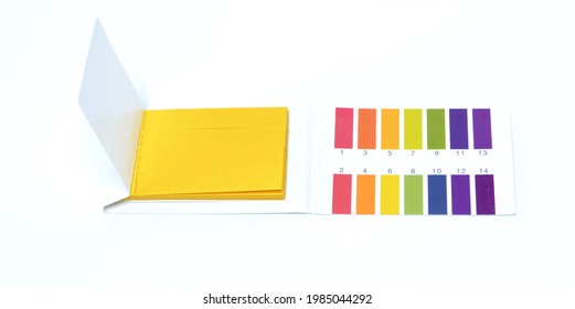 Universal Indicator Paper On White Background