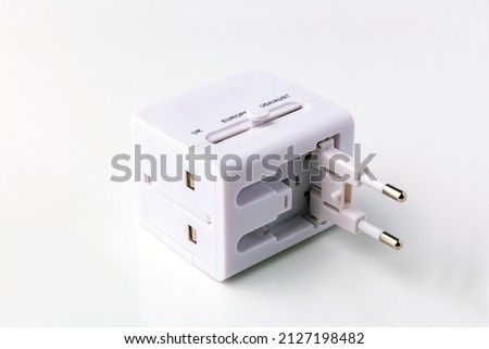 Universal international worldwide travel AC power plug adapter, Universal multi socket and double USB port