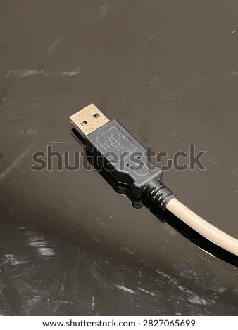Universal Serial Bus (USB) data transfer and charging cable connector, computer accessory