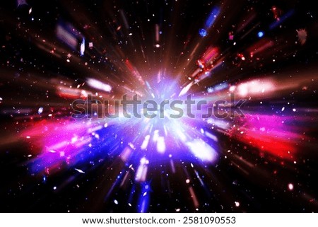Universe hyperjump. The elements of this image furnished by NASA.
