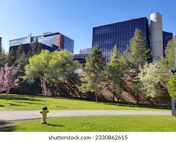 University of Alberta mechanical engineering building on a sunny day