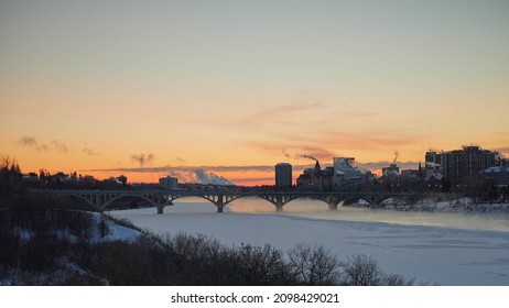 University Bridge On South Saskatoon River