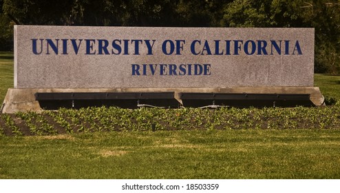 University Of California Riverside Sign