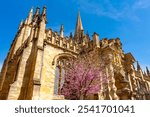 University Church of St. Mary the Virgin in spring, centre of Oxford, UK