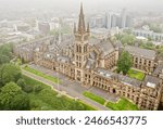 The university of Glasgow viewed from above