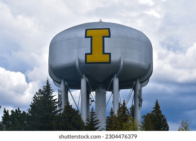 University of Idaho watertower on campus - Moscow, Idaho, United States