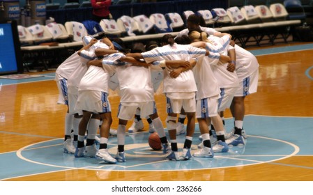 University Of North Carolina Women's Basketball Team Pre-game Warmup