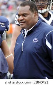 UNIVERSITY PARK, PA - APRIL 24: Penn State Assistant Coach Larry Johnson At Beaver Stadium April 24, 2010 In University Park, PA