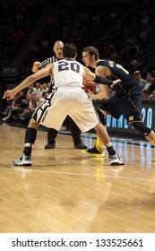 UNIVERSITY PARK, PA - FEBRUARY 27: Michigan Guard Nik Stauskas Looks To Pass Against Penn State At The Byrce Jordan Center February 27, 2013 In University Park, PA