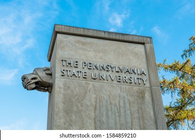 UNIVERSITY PARK, PA/USA - SEPTEMBER 28, 2019: On The Campus Of Penn State University.