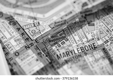 University Of Westminster. London, UK Map.