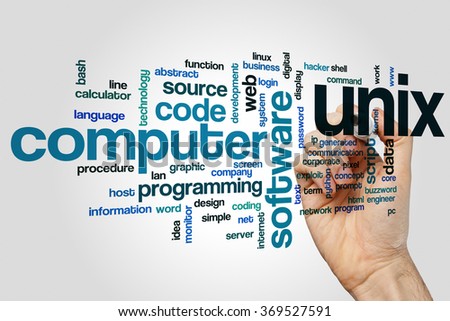 Unix word cloud