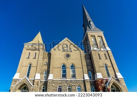 Unknown church on Adelaide Street located in Woodstock, Ontario, Canada -  constructed in 1880s
