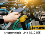 Unlocking a Shared Bicycle Using Smartphone App