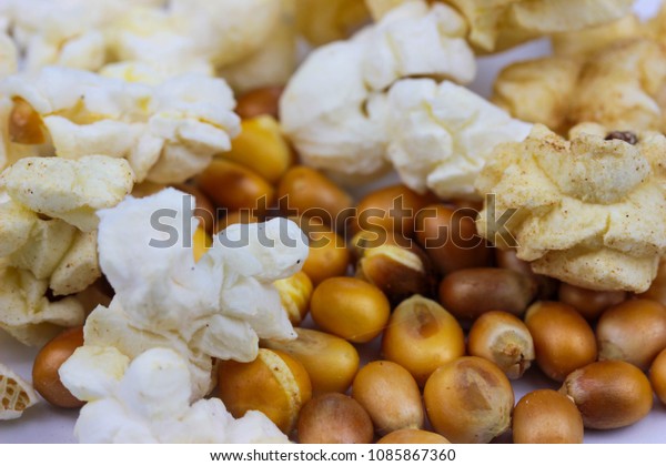 Unopened Corn Ready Popcorn Isolated On Royalty Free Stock Image