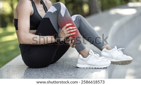 Similar – Image, Stock Photo Unrecognizable black woman touching wet ground with hand