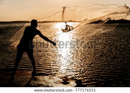 Similar – Construction worker on a construction site holds chain