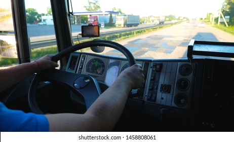 Unrecognizable Lorry Driver Holding Hands On Stock Photo 1458808061 ...