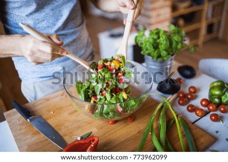 Similar – Image, Stock Photo wooden spoon on a red kitchen towel