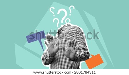 Unrecognizable Man Gesture With Hands In Front Of Body, Uncertainty And Confusion Concept