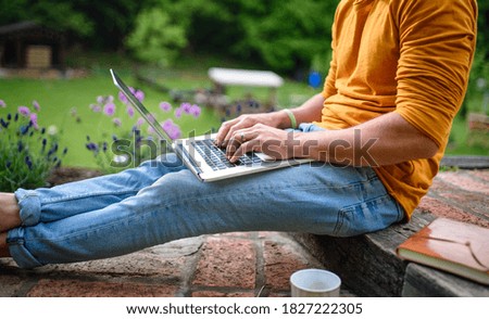 Similar – Image, Stock Photo man working in outdoors image welding structures