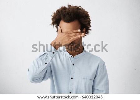 Similar – Image, Stock Photo Facepalm