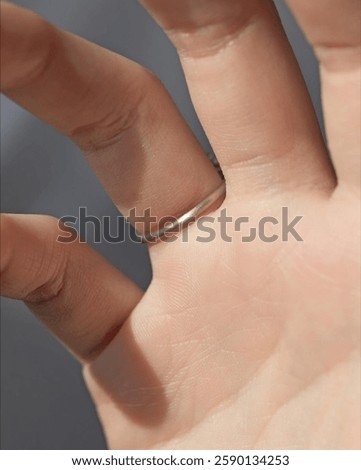 Similar – Image, Stock Photo Unrecognizable young woman engaging in paper crafts at home