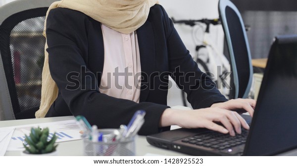 Unrecognized Asian Woman Employee Worker Office Stock Photo Edit