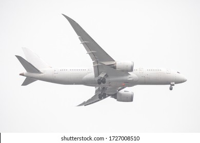 Unspecified White Plane Isolated On White Background.