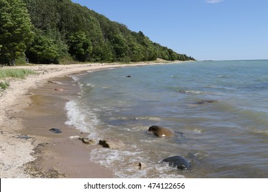 The Unspoiled Beaches Of Beaver Island, In Lake Michigan.