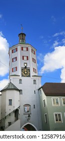 Unteres Tor In Günzburg Is A City In Bavaria, Germany, With Many Historical Attractions